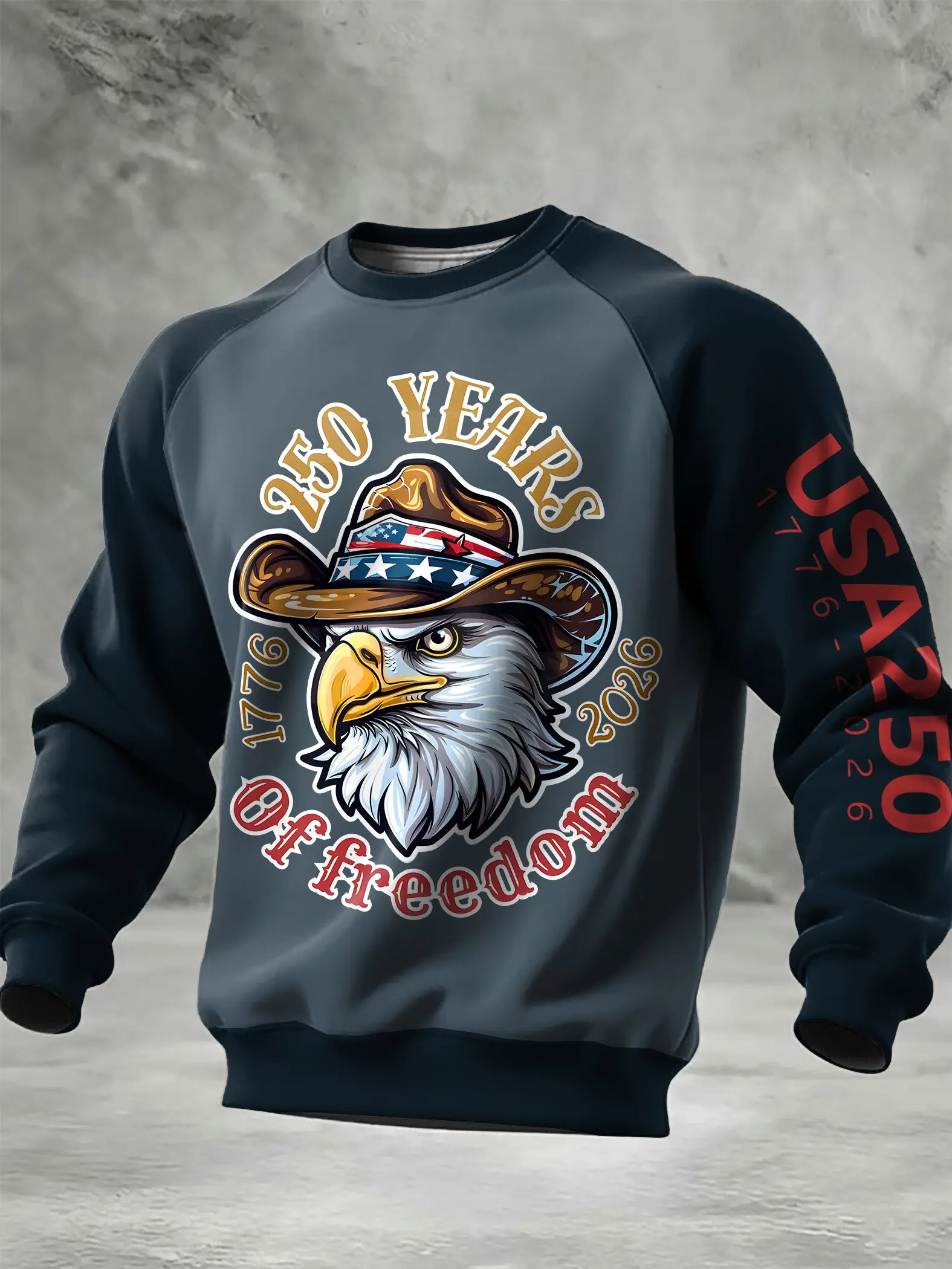 Eagle USA 250 Years Of Freedom 1776 2026 Sweatshirt Semiquincentennial Merch Gift Ideas