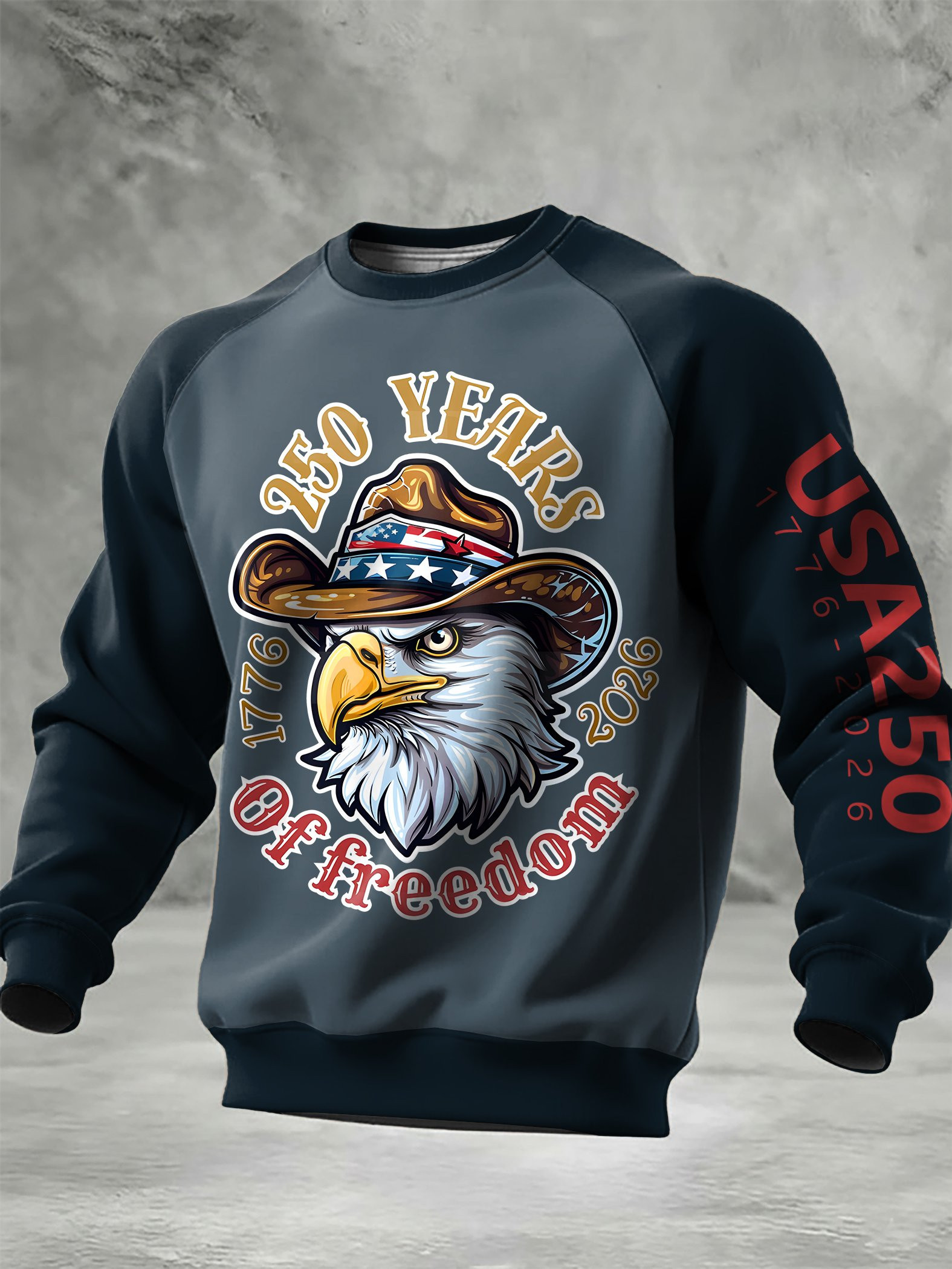 Eagle USA 250 Years Of Freedom 1776 2026 Sweatshirt Semiquincentennial Merch Gift Ideas