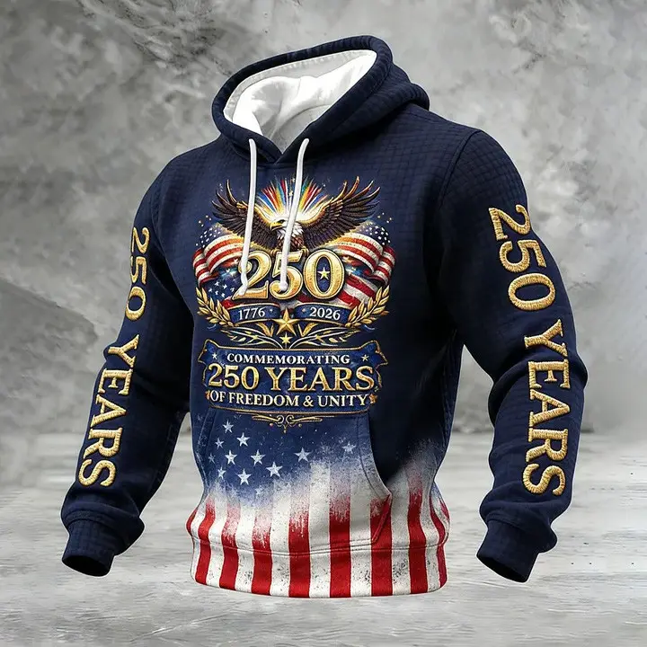 Eagle USA 250Th Anniversary 1776 2026 Hoodie America's 250 Birthday Clothing Gift Ideas For Him