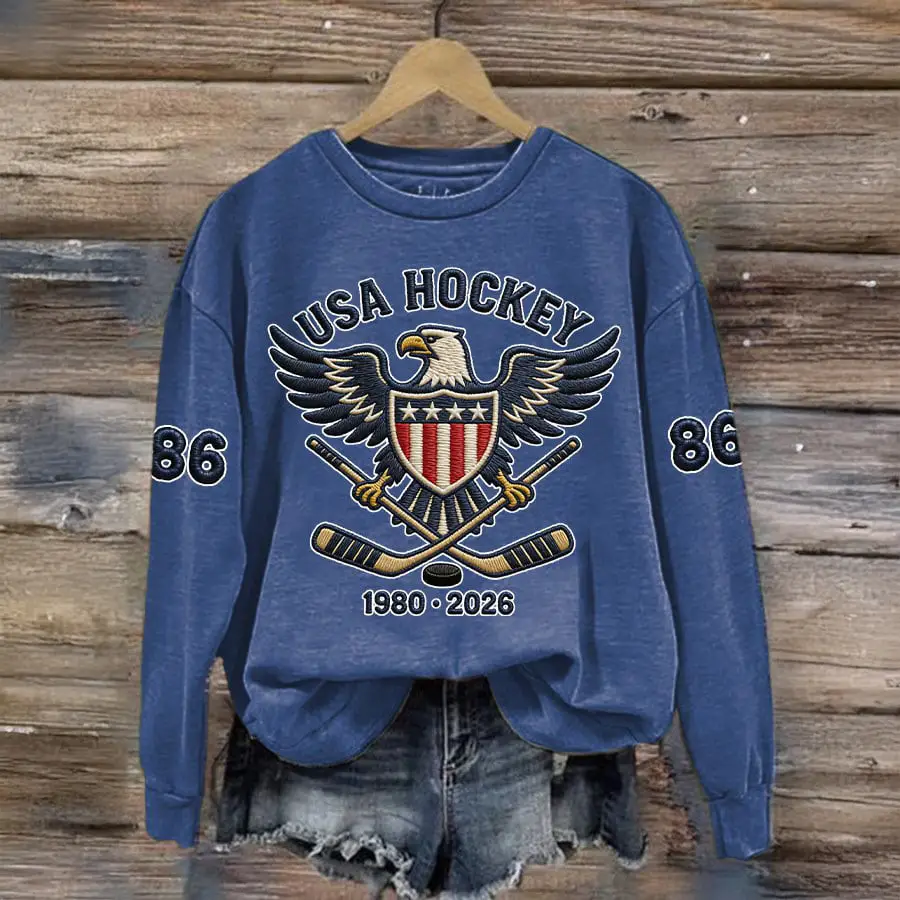 Eagle USA Hockey 1980 2026 Sweatshirt USA Hockey Team Merch Best Gift For Fan