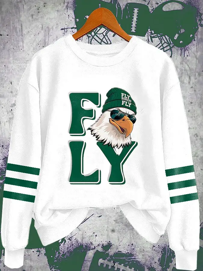 Eagles Fly Bird Fly Sweatshirt Women's Philadelphia Football Game Day Eagles Gifts For Her