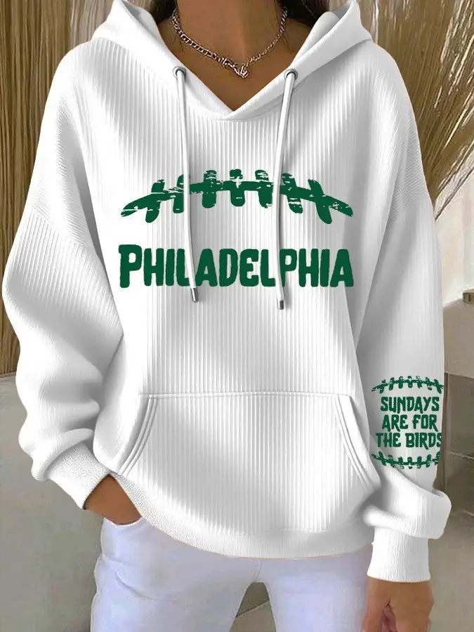 Eagles Merch Sundays Are For The Birds Hoodie Philadelphia Football Fan Gifts For Women