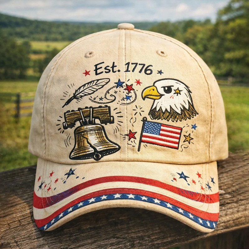 Eagles USA 250th Anniversary Hat EST 1776 2026 250 Years Of Freedom Patriotic Ball Cap