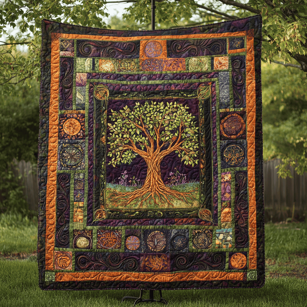 Earth Embrace Quilted Blanket Bedroom Decorations Valentine Gift Ideas For Him