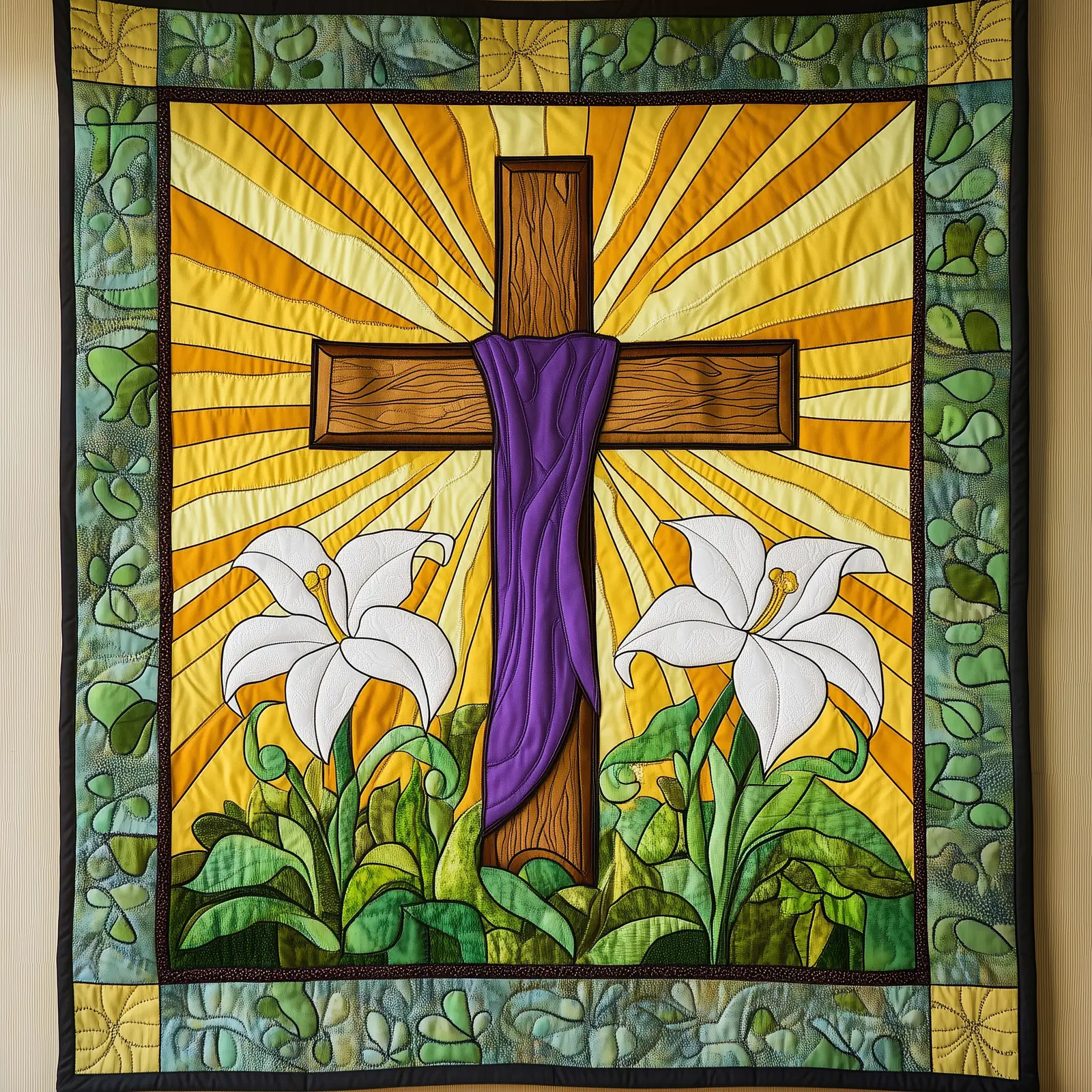 Easter He Is Risen Quilted Blanket Holiday Room Decor Unique Gift Ideas For Sister