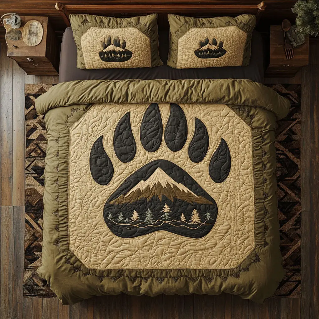 Echo Of The Wild Quilted Bedding Set Duvet Cover Bedspread  Bedroom Decorative For Couples