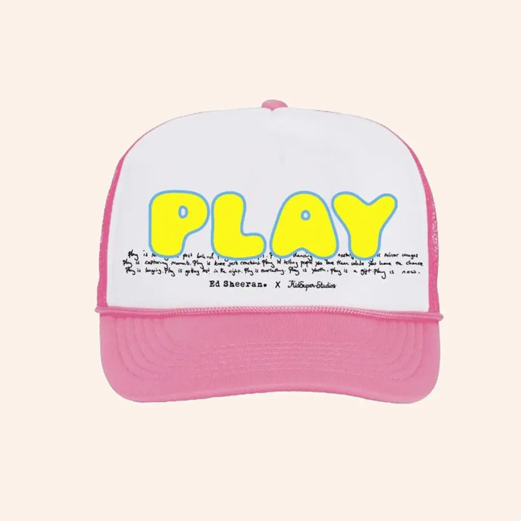 Ed Sheeran Merch Play X Kidsuper Trucker Hat Birthday Gifts For Daughter -WearandDecor
