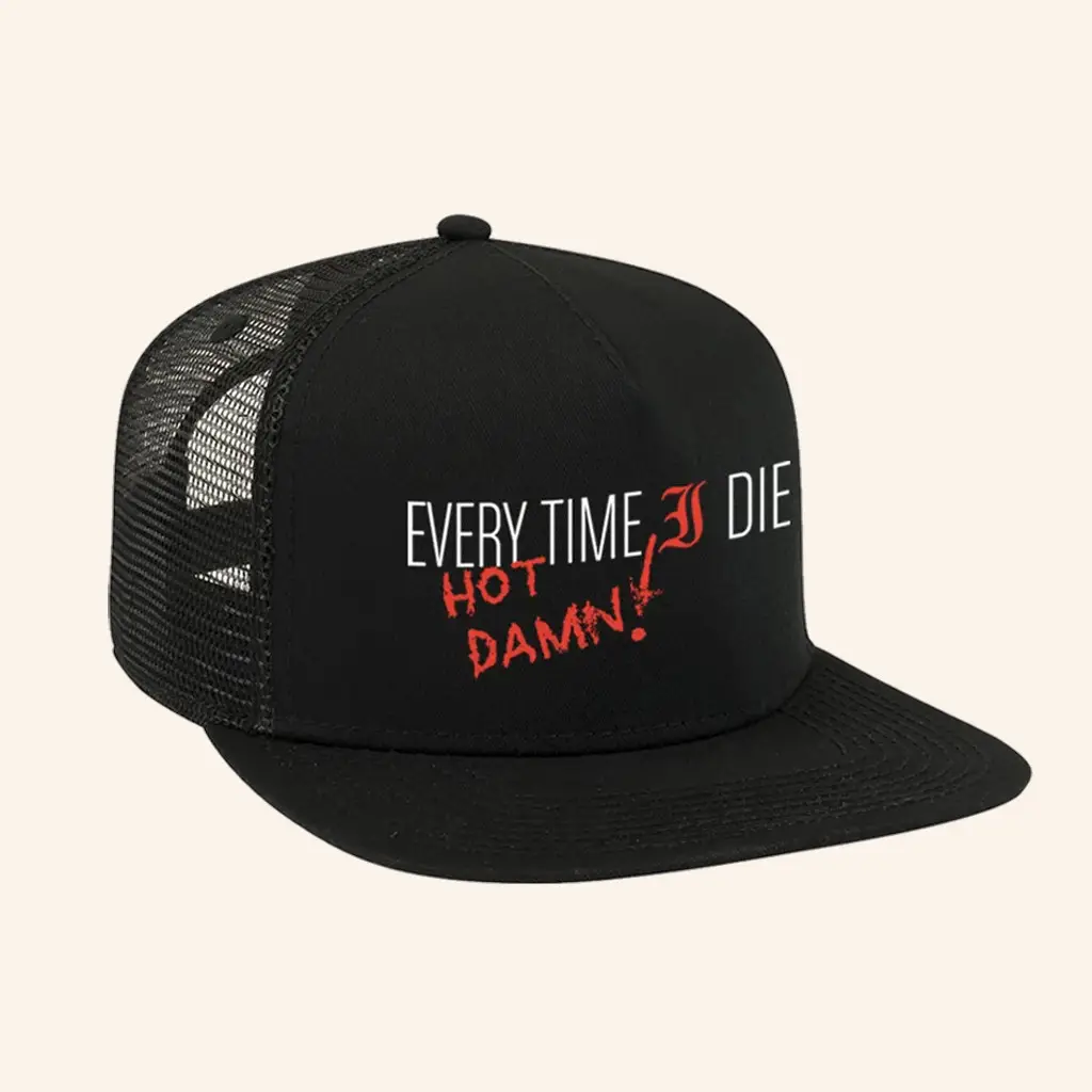 Edit Merch Every Time I Die Hot Damn Trucker Snapback Hat Gifts For Brother Edit Merch Every Time I Die Hot Damn Trucker Snapback Hat Gifts For Brother - Image 1