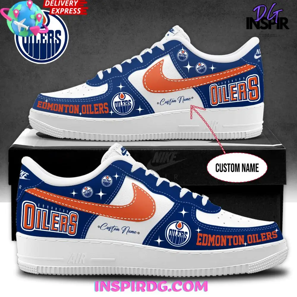 Edmonton Oilers Special Edition Air Force 1 Edmonton Oilers Special Edition Air Force 1 - Image 1