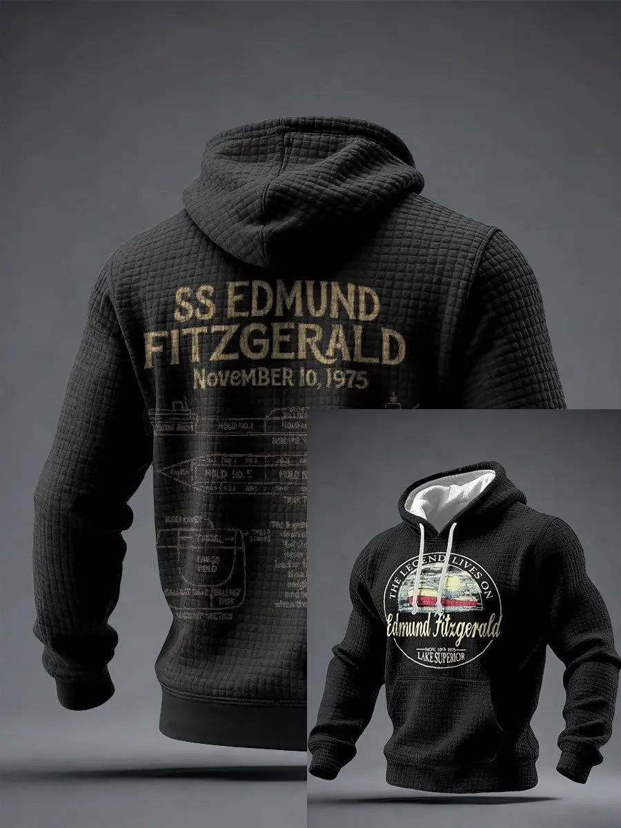 Edmund Fitzgerald The Legend Lives On Hoodie SS Edmund Fitzgerald November 10Th 1975 Merch