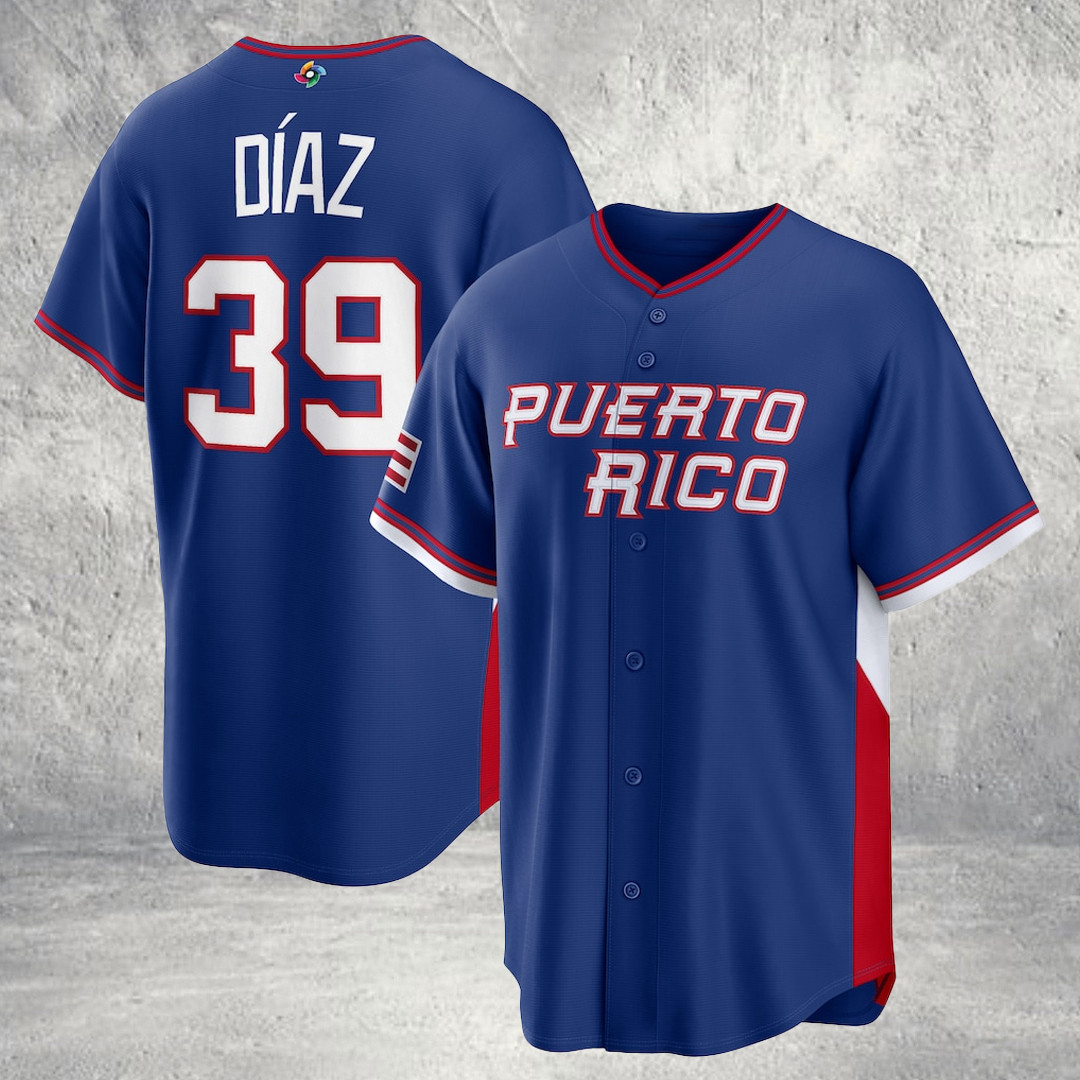 Edwin Diaz Puerto Rico Baseball 2026 World Baseball Classic Road Stadium Jersey 39