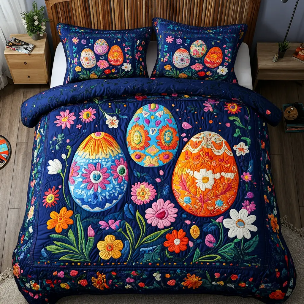 Eggstra Magic Quilted Bedding Set Holiday Bedroom Decorations Gifts Brother