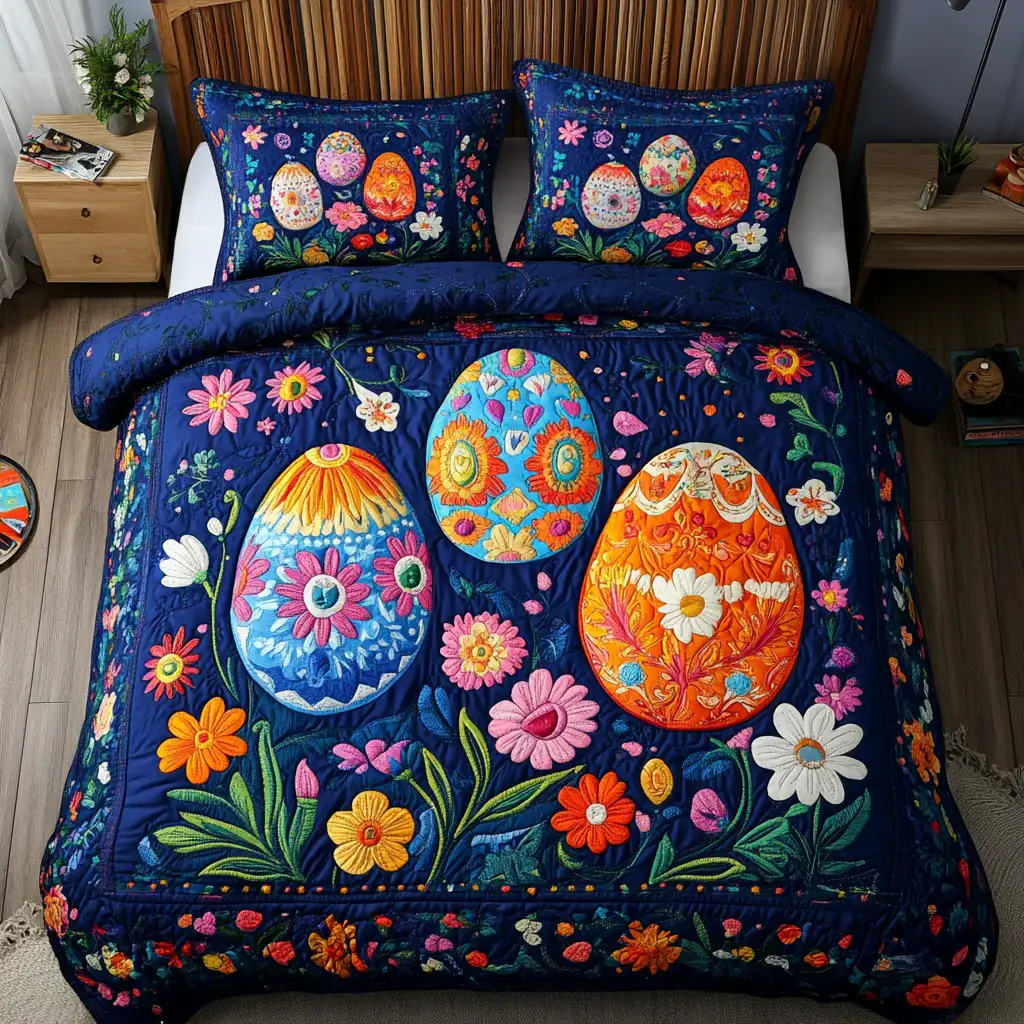 Eggstra Magic Quilted Bedding Sets Easter Egg Hunt Wall Decor Gift For Women