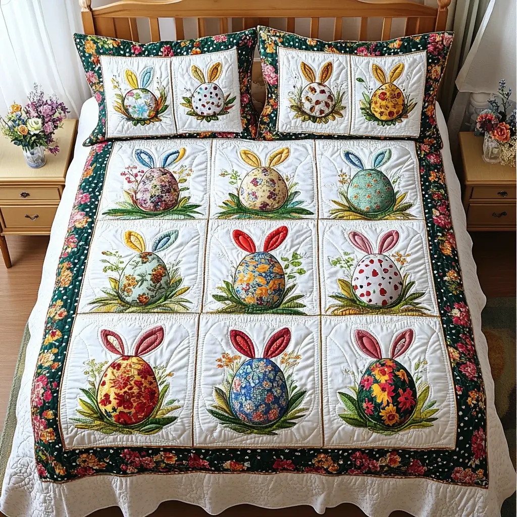 Eggstra Magic Quilted Bedding Sets Ideal For Springtime Decor Best Easter Presents Eggstra Magic Quilted Bedding Sets Ideal For Springtime Decor Best Easter Presents - Image 1
