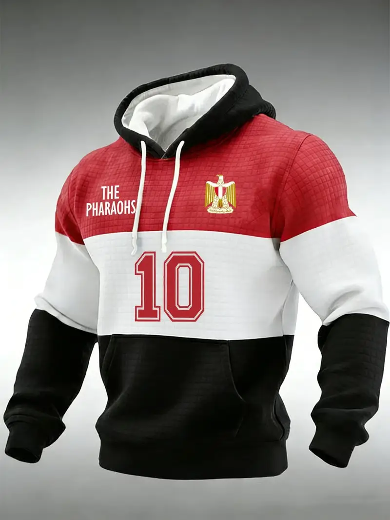 Egypt The Pharaohs World Cup 2026 Hoodie National Soccer Team Number 10 Fan Gear Gift For Fans Egypt The Pharaohs World Cup 2026 Hoodie National Soccer Team Number 10 Fan Gear Gift For Fans - Image 1