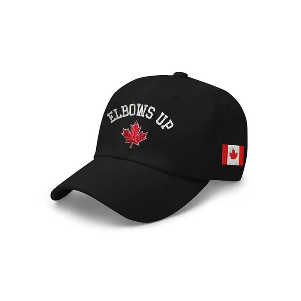 Elbows Up Canada Embroidered Hat Anti Trump Political Cap Gifts For Canadian Elbows Up Canada Embroidered Hat Anti Trump Political Cap Gifts For Canadian - Image 1