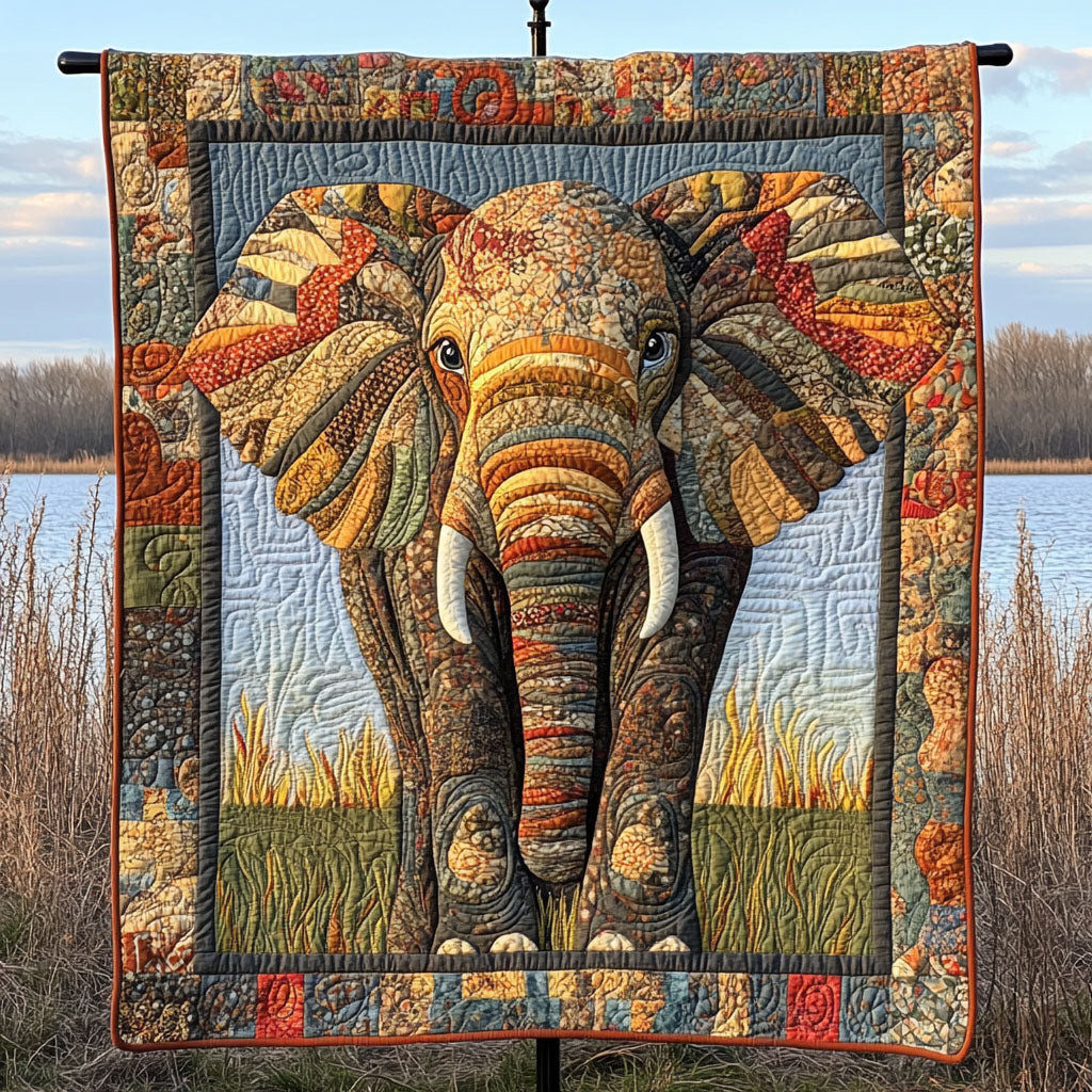 Elephant Dream Quilted Blanket Bedroom Xmas Decor Presents For Elephant Lovers Elephant Dream Quilted Blanket Bedroom Xmas Decor Presents For Elephant Lovers - Image 1