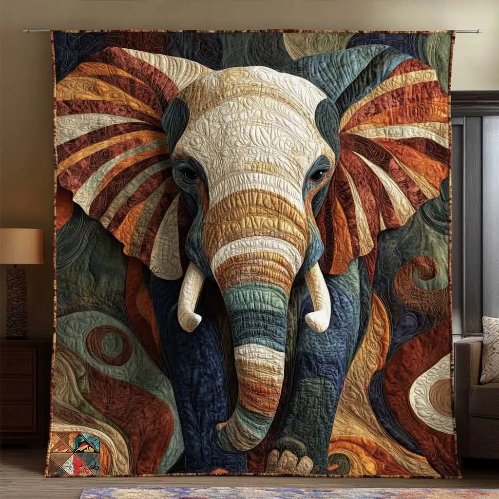 Elephant Spirit Quilt Blanket Throws And Blankets Mothers Day Gift For My Daughter