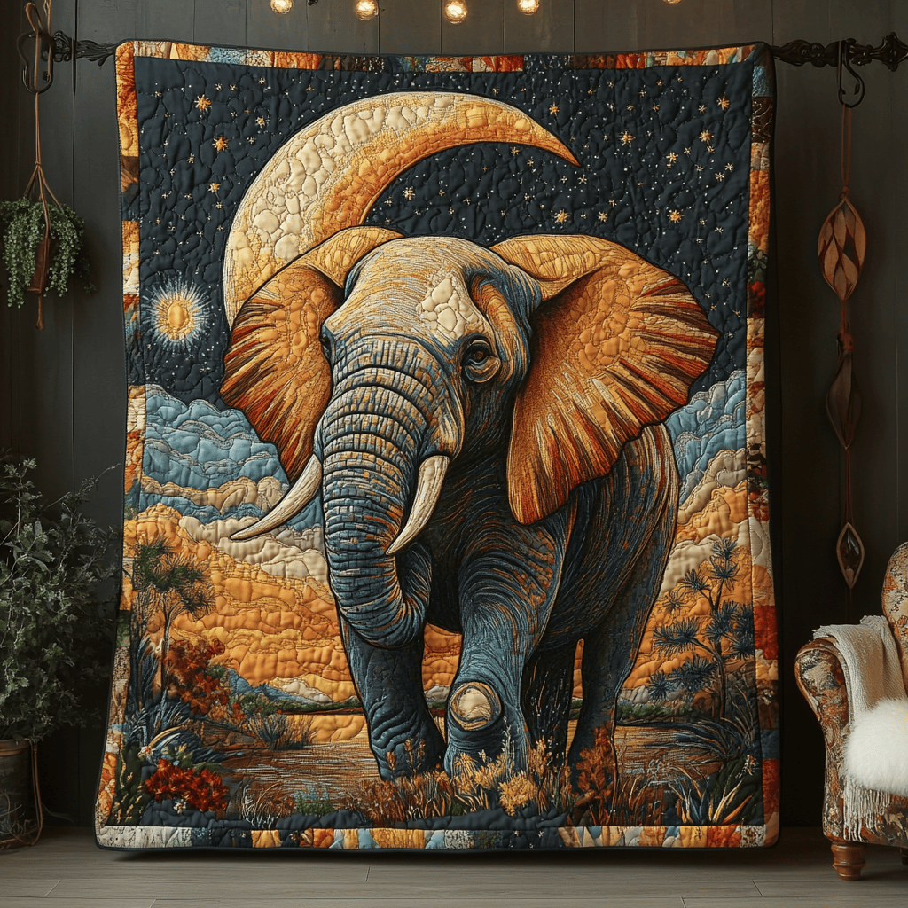 Elephant Wisdom Quilted Blanket Christmas Bedroom Decor Best Christmas Gifts For Beach Lovers