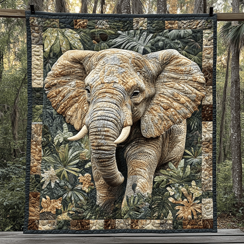 Elephant Wonders Quilted Blanket Bedroom Decor Christmas Womens Elephant Gifts For Her