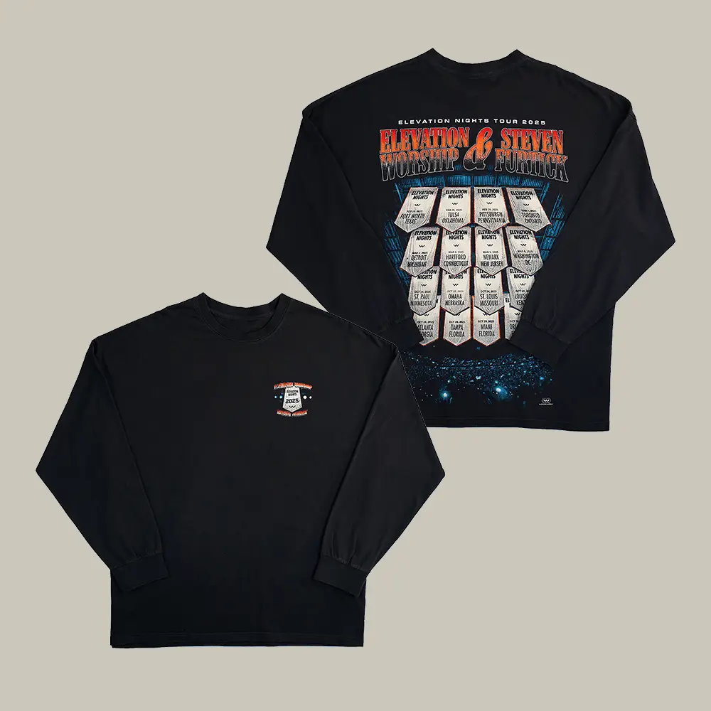 Elevation Nights Tour Long Sleeve Shirt Elevation Worship Apparel Music Lover Gift Idea Elevation Nights Tour Long Sleeve Shirt Elevation Worship Apparel Music Lover Gift Idea - Image 1