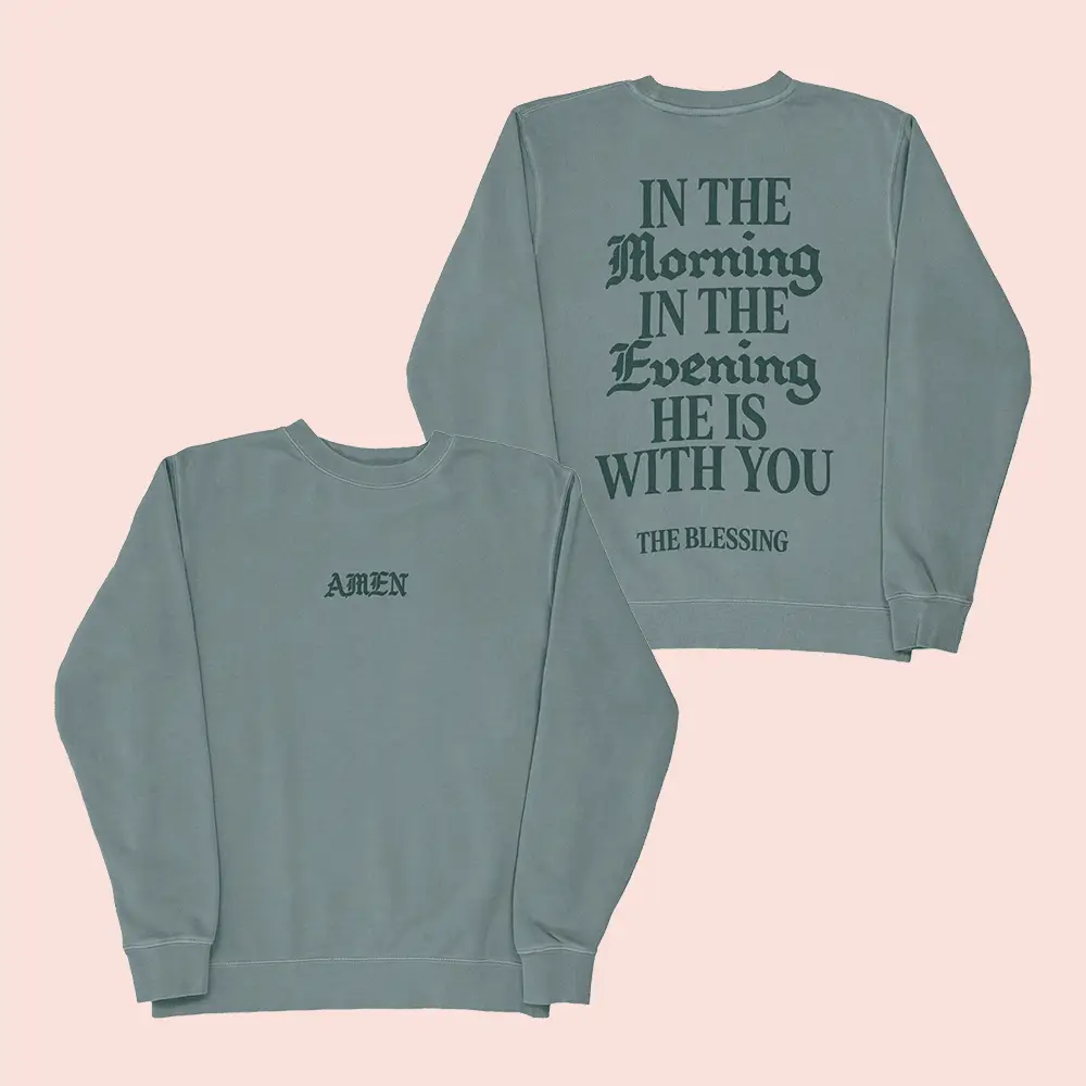 Elevation Worship Merch Official Blessing Lyrics Sweatshirt Father's Day Ideas For Church