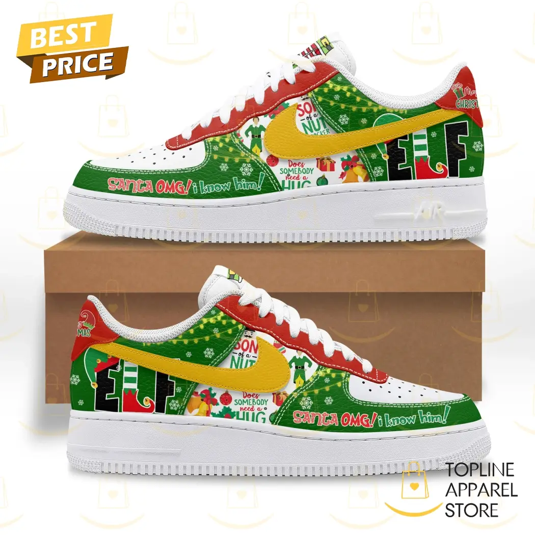 ELF Omg Santa I Know Him Air Force 1 ELF Omg Santa I Know Him Air Force 1 - Image 1