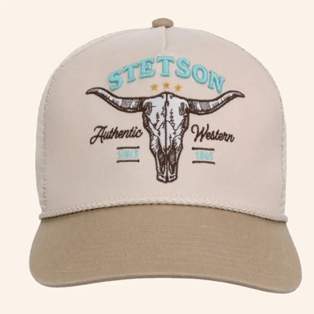Elis Western Wear Merch Stetson Steerhead Embroidered Trucker Hat Christmas Gifts For Her - Wear&Decor