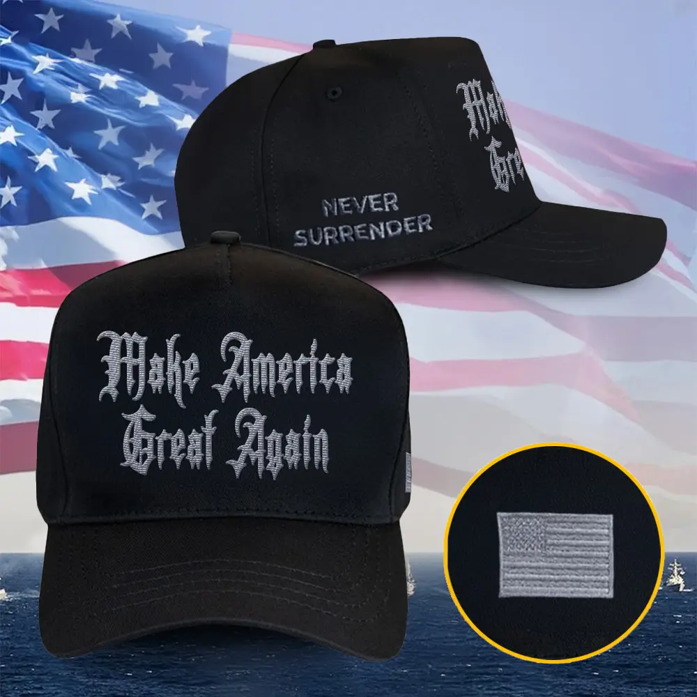 Elon Musk Dark Gothic MAGA Hat Embroidered Black Make America Great Again Hat Trump 2024 Merch