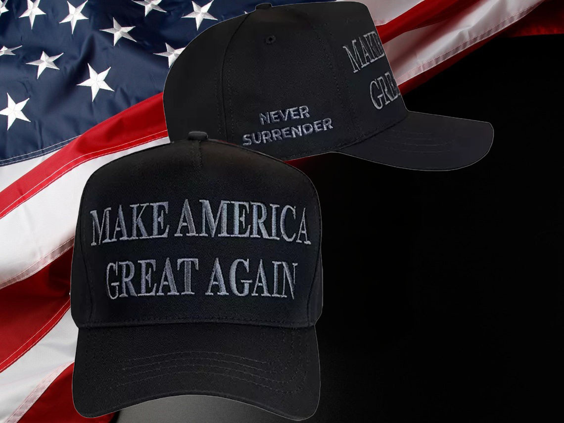 Elon Musk Dark MAGA Hat Never Surrender MAGA Cap Black Trump Merchandise
