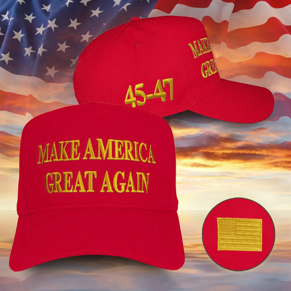 Elon Musk Gold And Red MAGA Hat Dark Gothic Maga Hat Make America Great Again Trump 2024 Merch