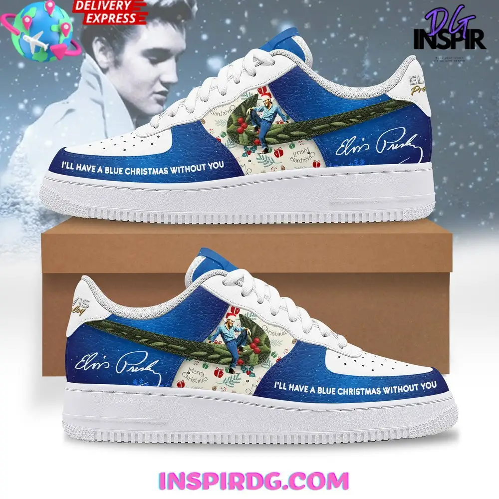 Elvis Presley Blue Christmas Holiday Air Force 1