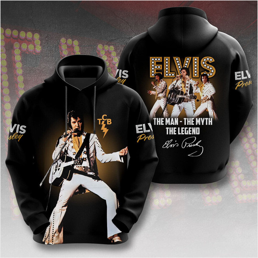 Elvis Presley Rock And Roll Blue Suede Shoes Hoodie Gifts For Best Friend Merch Clothing
