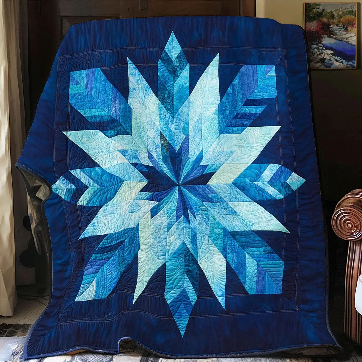 Ember Star Quilt Blanket For Couch Mother's Day Presents For Grandma Ember Star Quilt Blanket For Couch Mother's Day Presents For Grandma - Image 1