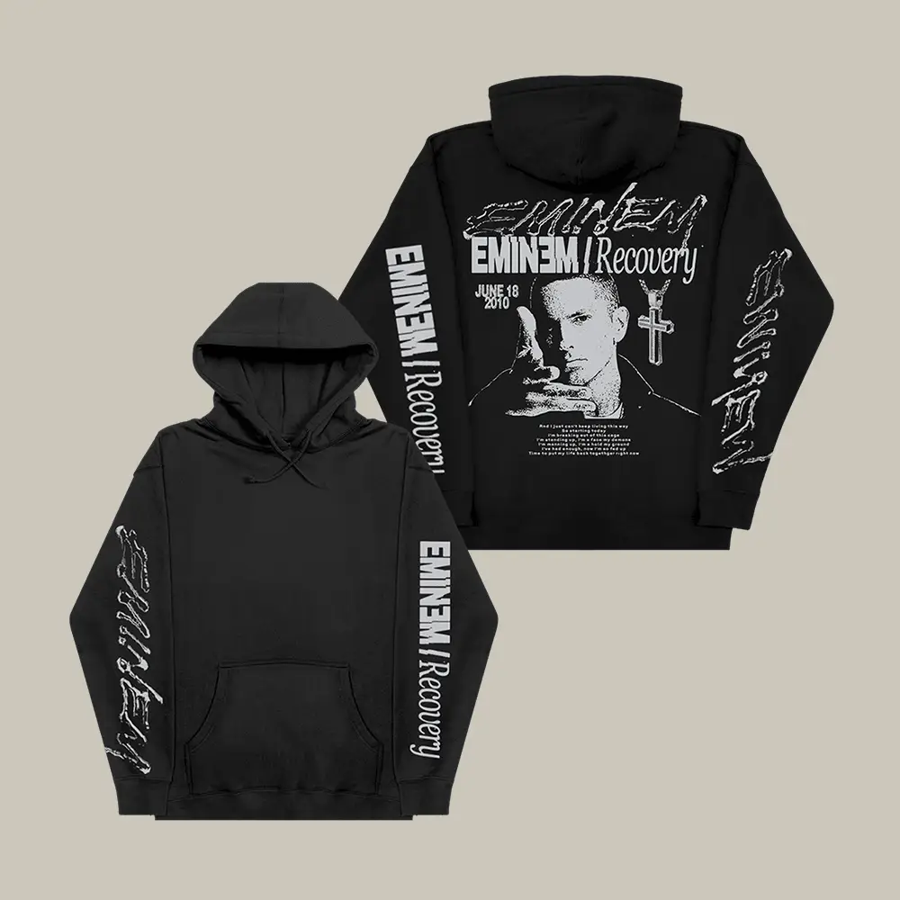 Eminem Recovery Hoodie June 18 2010 Eminem Hooded Sweatshirt Best Gift For Fan Eminem Recovery Hoodie June 18 2010 Eminem Hooded Sweatshirt Best Gift For Fan - Image 1