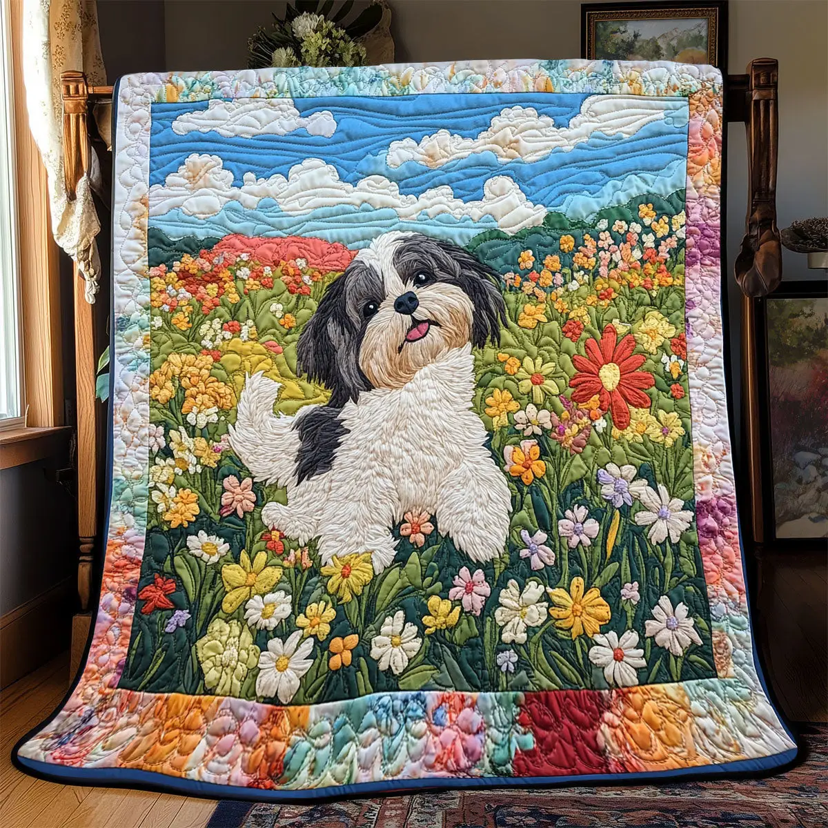 Energy Shih Tzu Quilted Blankets Meaningful Gifts For Dad Birthday