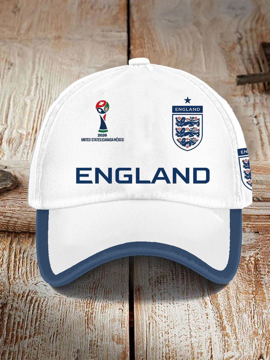 England 2026 World Cup Hat National Team Tournament Pride Baseball Cap Football Fan Merch