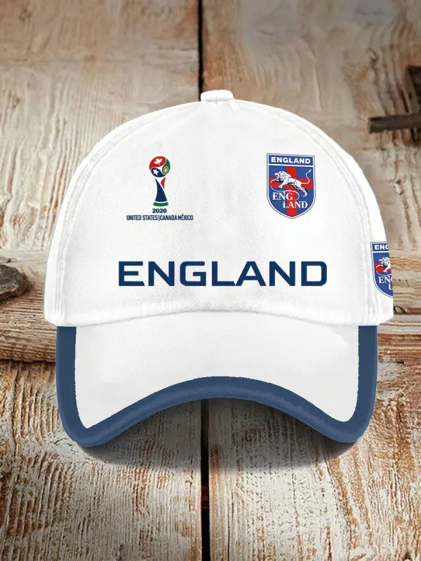 England 2026 World Cup Hat Sports Game Day Baseball Cap England Team Merch For Fans