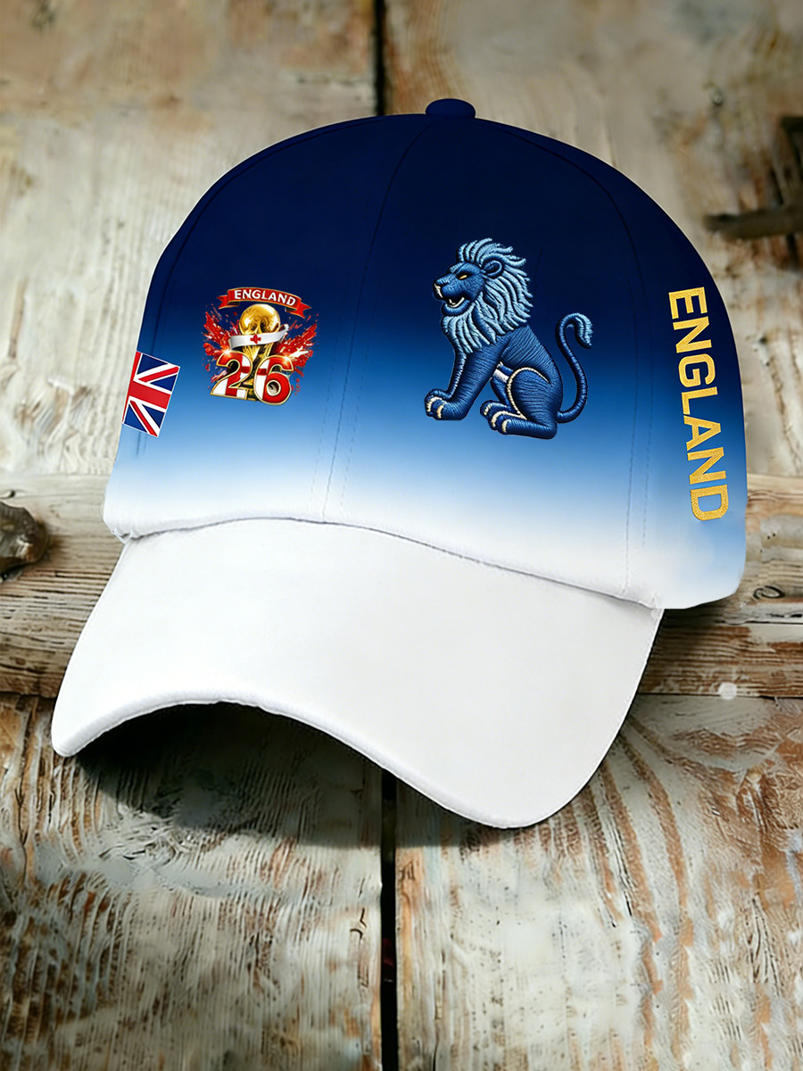 England Football Fan Lions Dad Hat FIFA World Cup 2026 Ball Cap Gift For Sport Lovers
