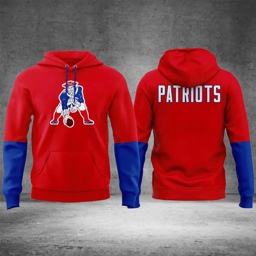England Patriots Hoodie Patriots Throwback Historic 2025 Pullover Gift for NE Fans