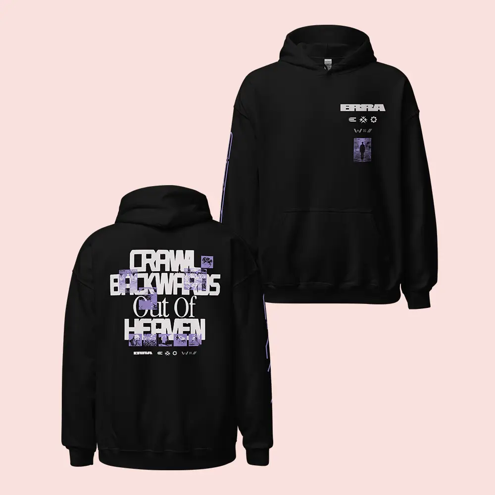 Erra Merch Crawl Backwards Out Of Heaven Hoodie Erra Band Merch Gifts For Fans