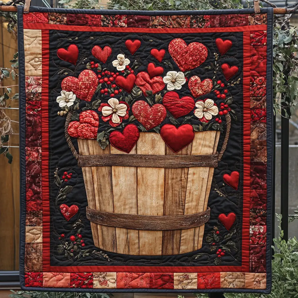 Eternal Bloom Quilted Blanket Nature Vibe Seasonal Home Decor Unique Gift Ideas