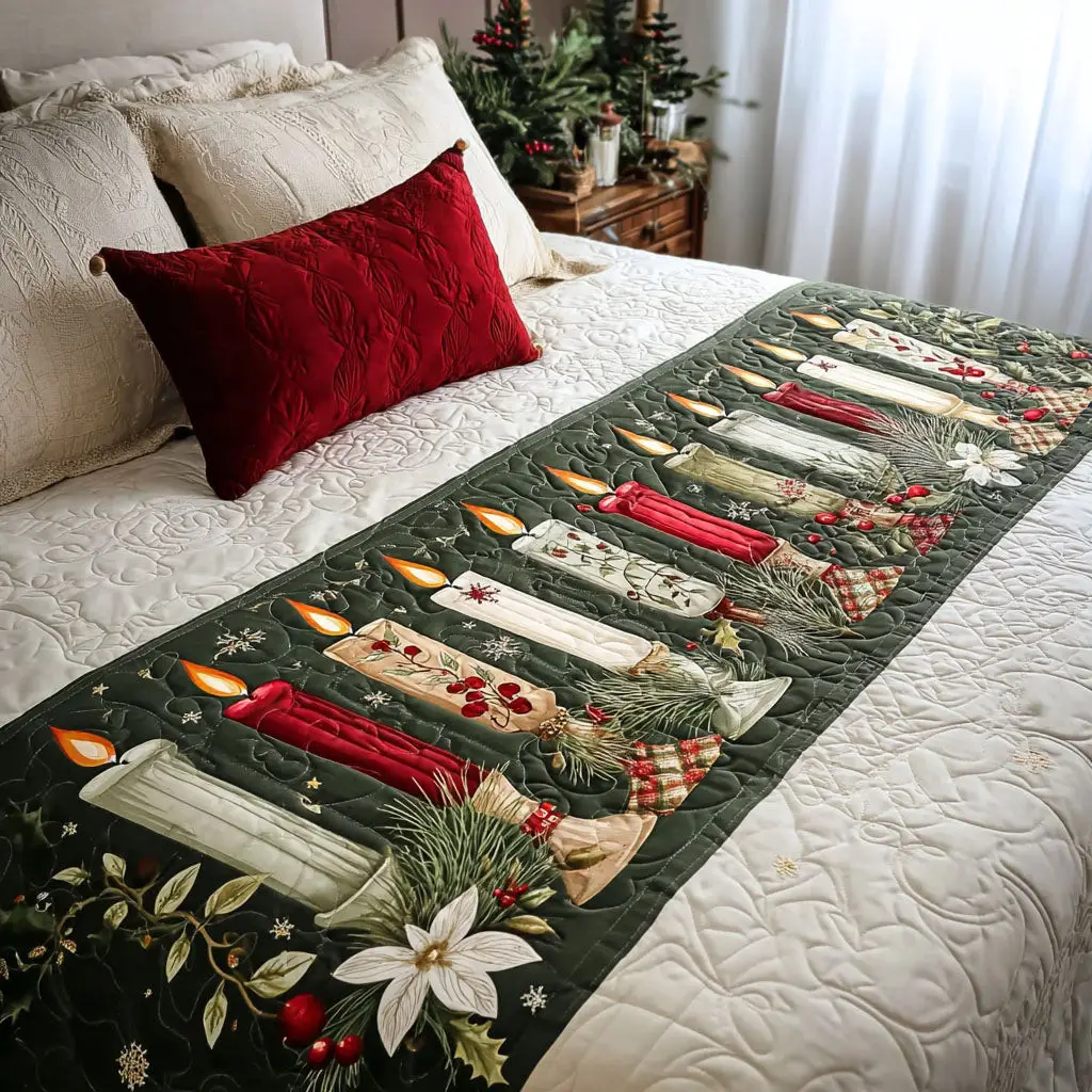 Eternal Glow Quilted Bed Runner Eternal Glow Faith-Inspired Religious Gift