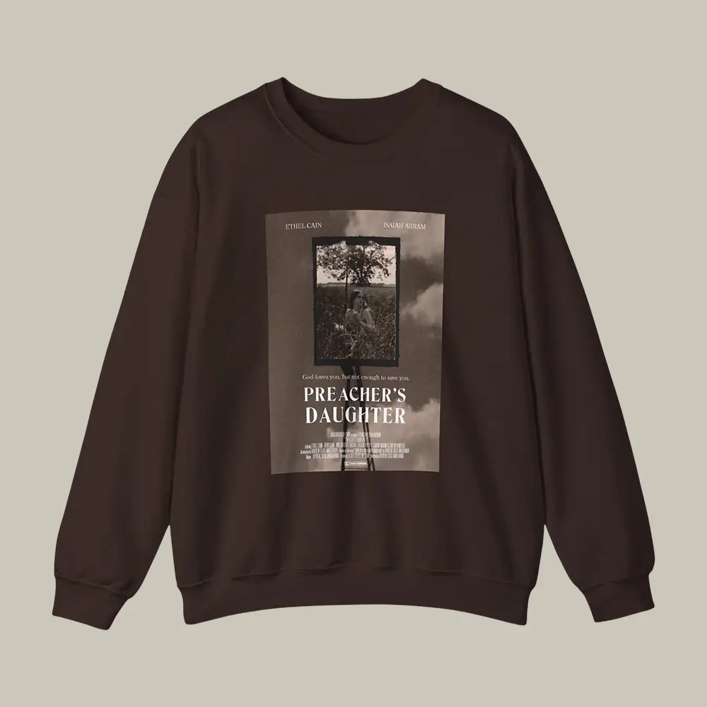 Ethel Cain Merch Preacher's Daughter Movie Poster Sweatshirt Ethel Cain Apparel