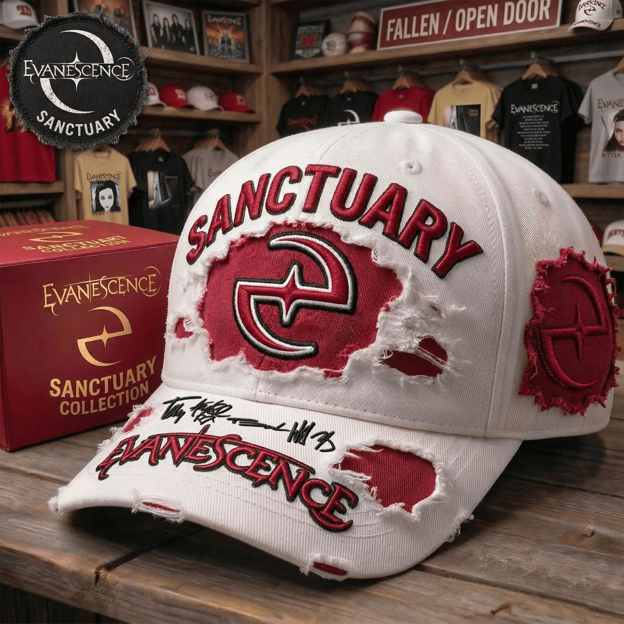Evanescence Merch Hat Sanctuary Album Ball Cap Gift For Evanescence Lovers