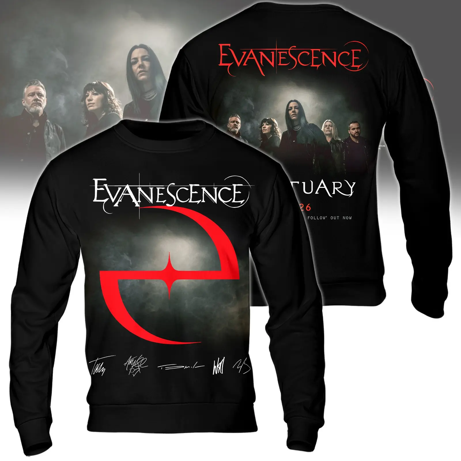 Evanescence Merch Sweatshirt Sanctuary Album Apparel Gift Ideas For Evanescence Lovers Evanescence Merch Sweatshirt Sanctuary Album Apparel Gift Ideas For Evanescence Lovers - Image 1