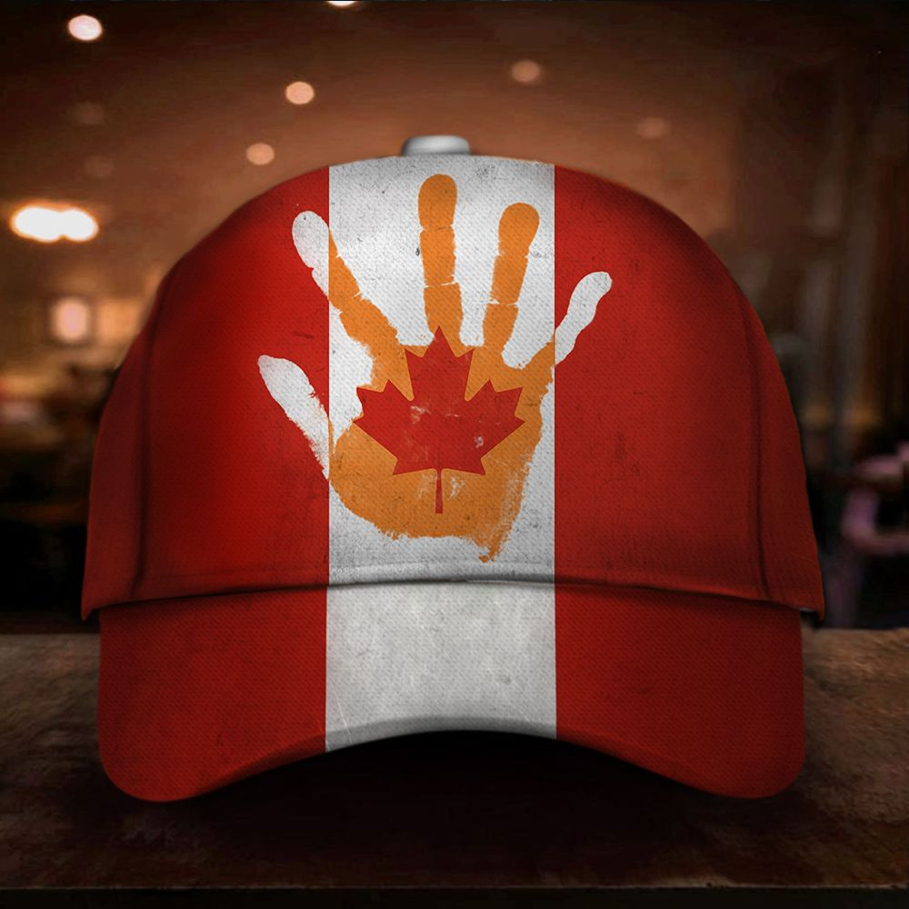 Every Child Matters Canada Flag Hat Orange Shirt Day Merch Honor Indigenous Children Education