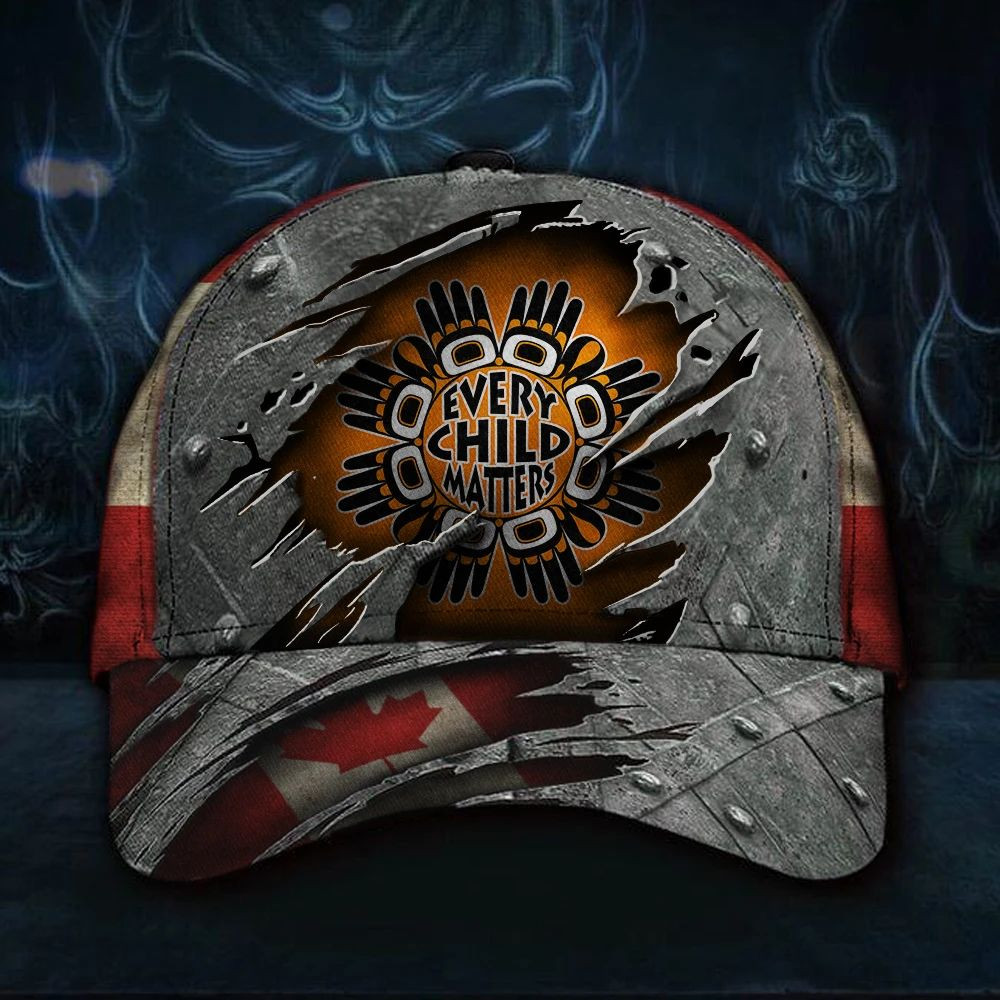 Every Child Matters Orange Hat Canada Flag Logo Child Support Merchandise
