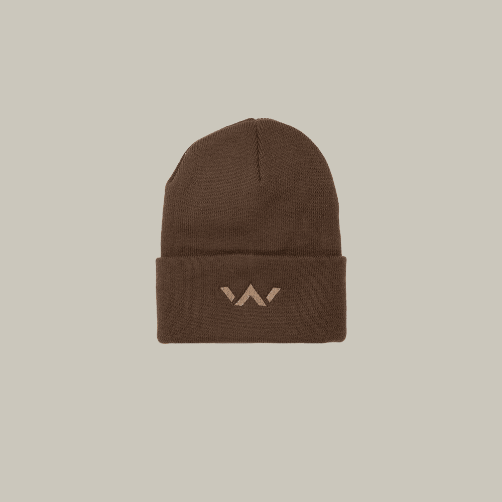 EW Logo Brown Beanie Music Themed Elevation Worship Merch Unique Gift For Fan