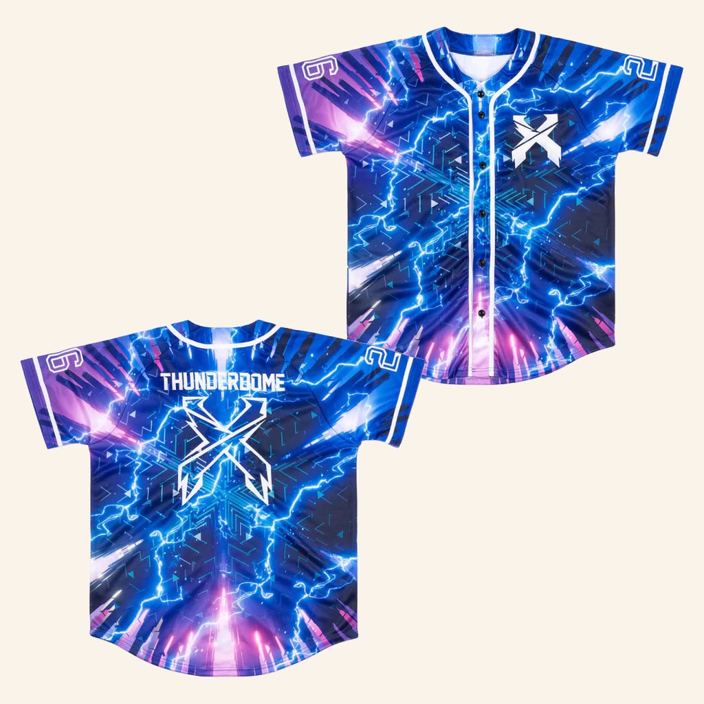 Excision Merch 2026 Thunderdome Lightning Bolt Jersey Best Gifts For DJ Lovers - WearandDecor
